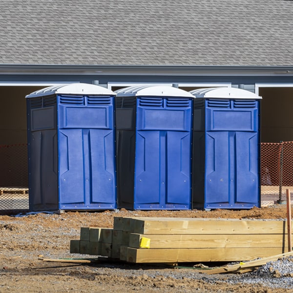 what is the expected delivery and pickup timeframe for the portable toilets in Nassau Delaware